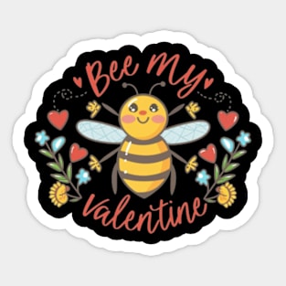 bee my valentine Sticker